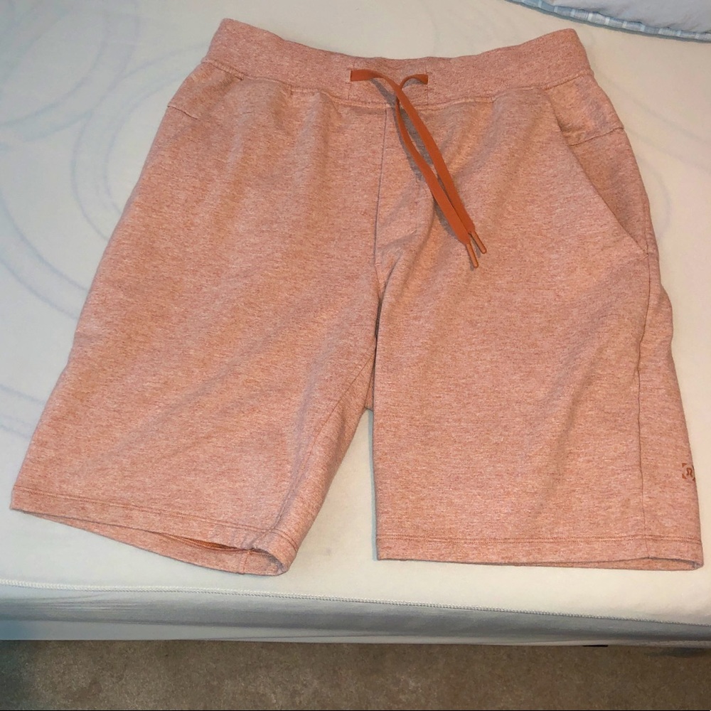 LULU LEMON CITY SWEAT JOGGER SHORTS -SALMON PINK🐙